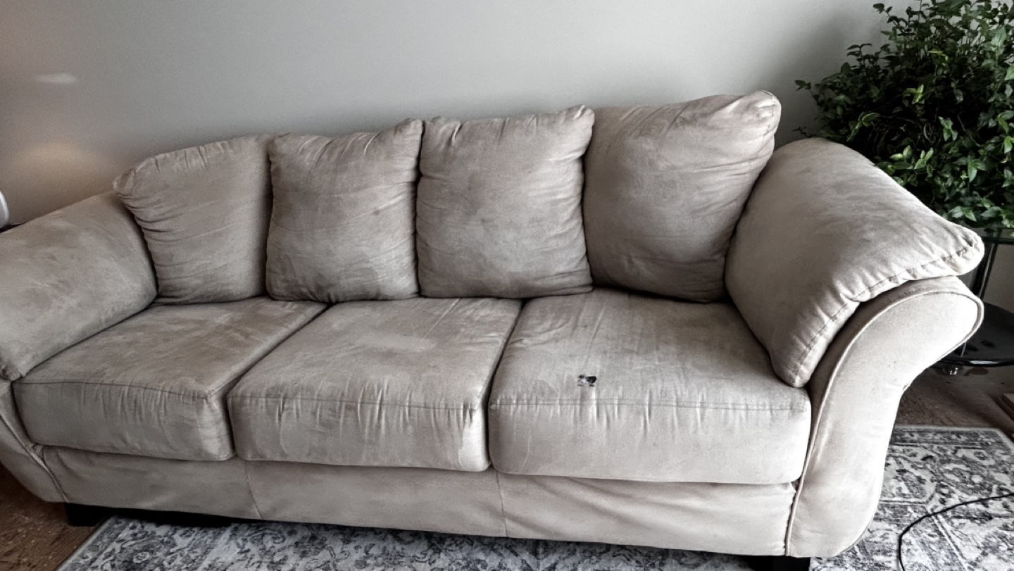 Well Loved LazyBoy 3 seater couch