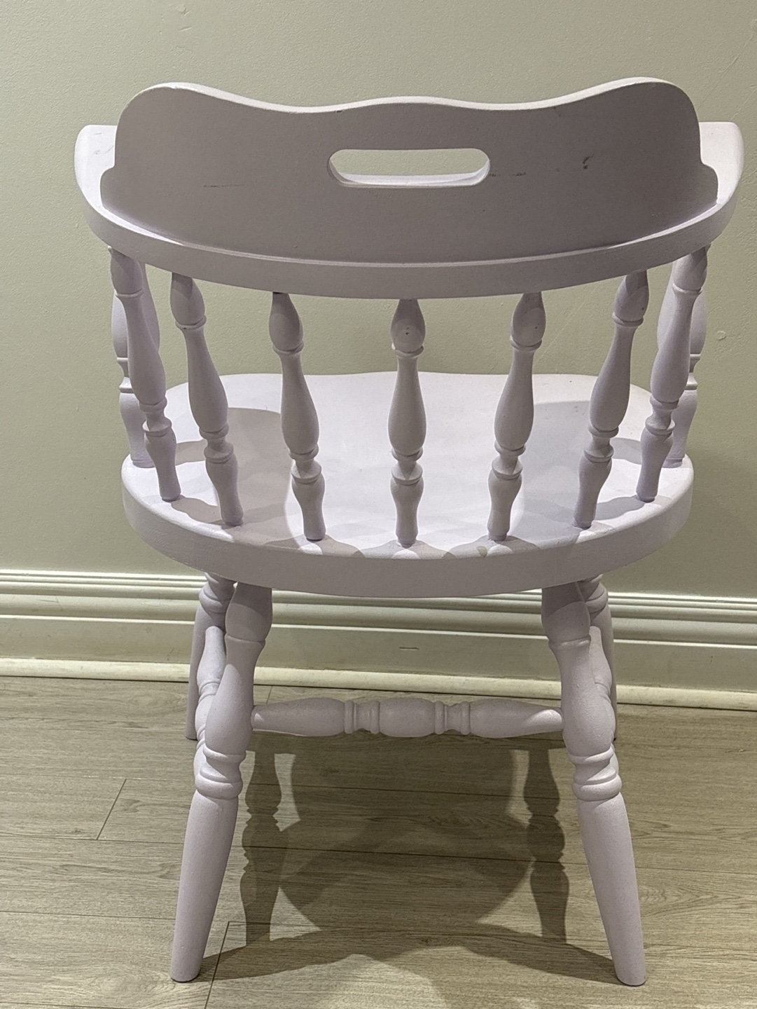 Lavender Purple Child's Wooden Armchair - photo 2