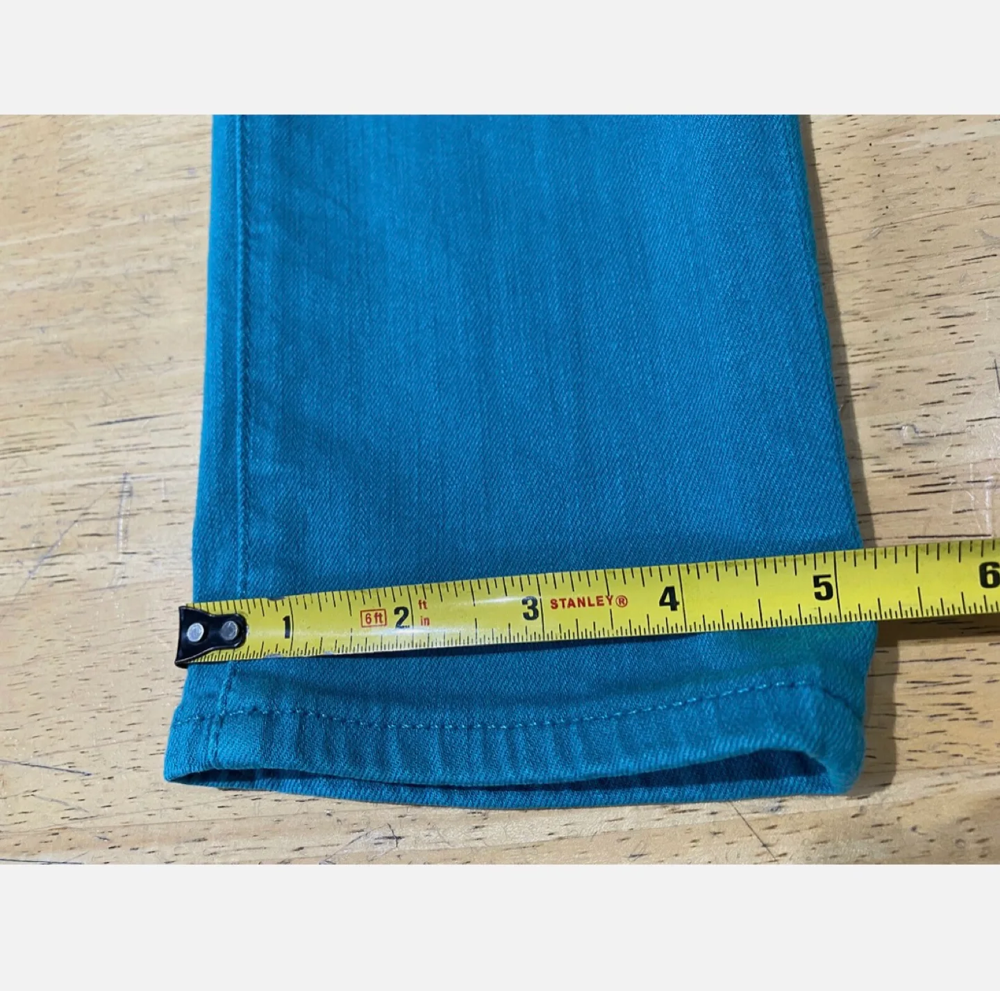 AG Jeans The Stevie Ankle Teal Size 27 image indicator(5)