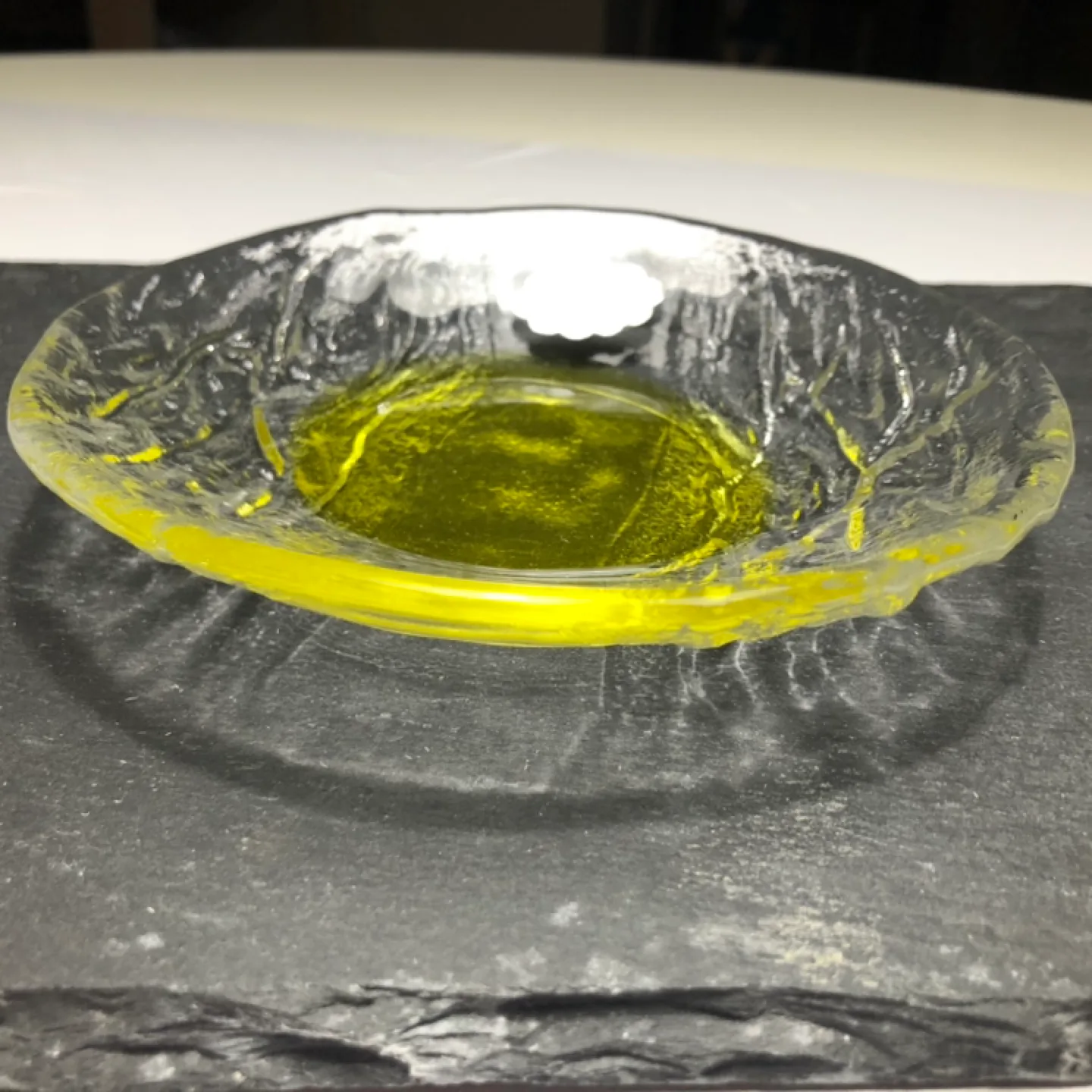 Vintage handmade art glass dish image indicator(2)