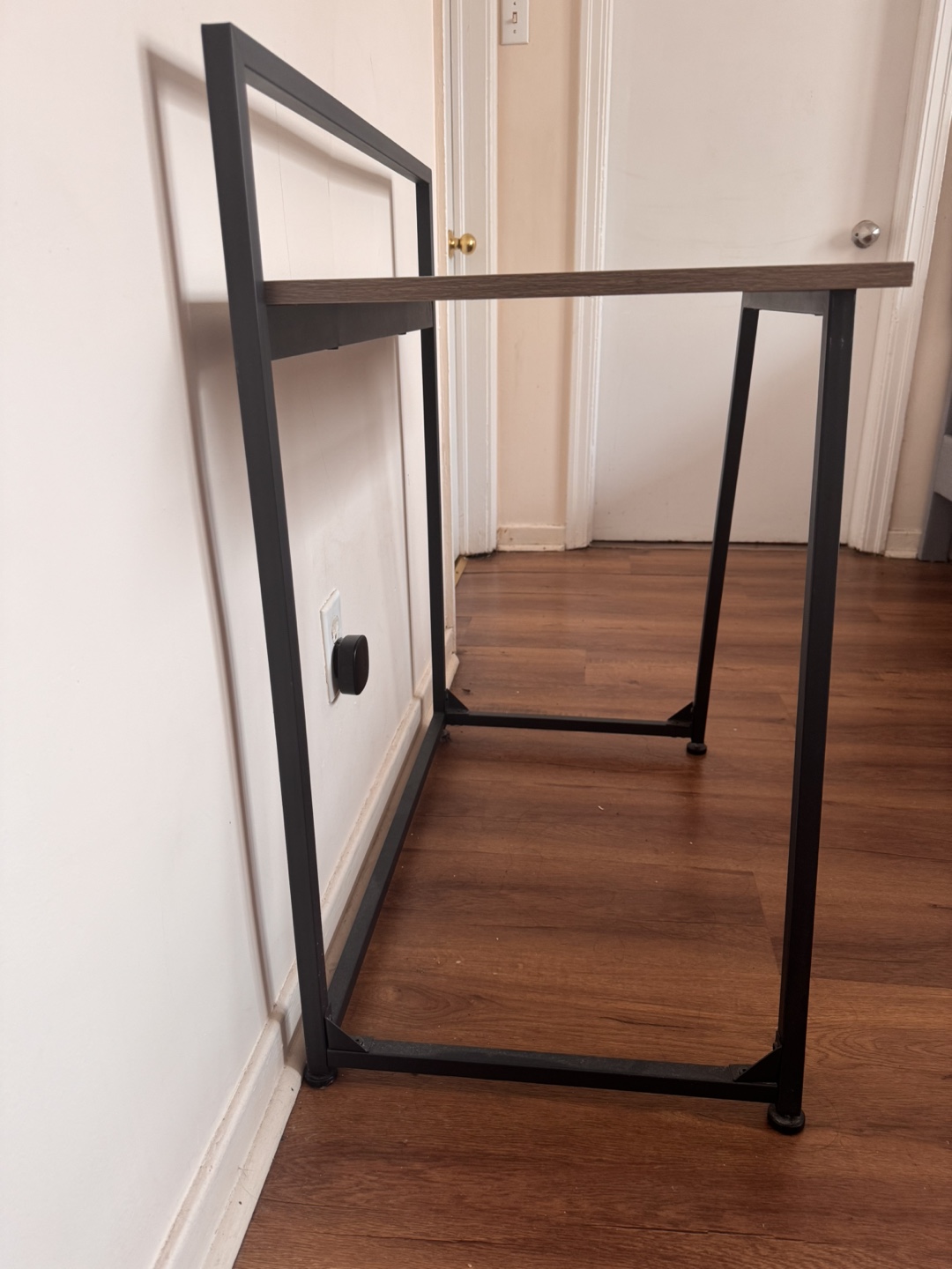 Small Writing Desk with Black Metal Frame - photo 5