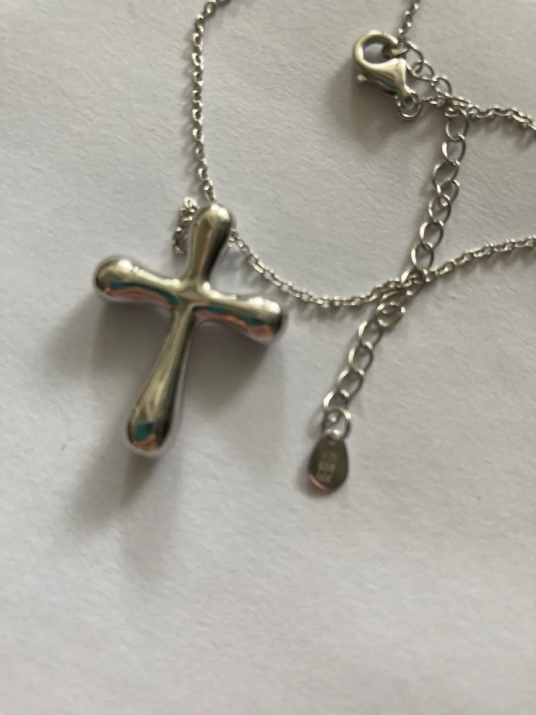 Sterling Silver Cross Necklace - New image indicator(3)