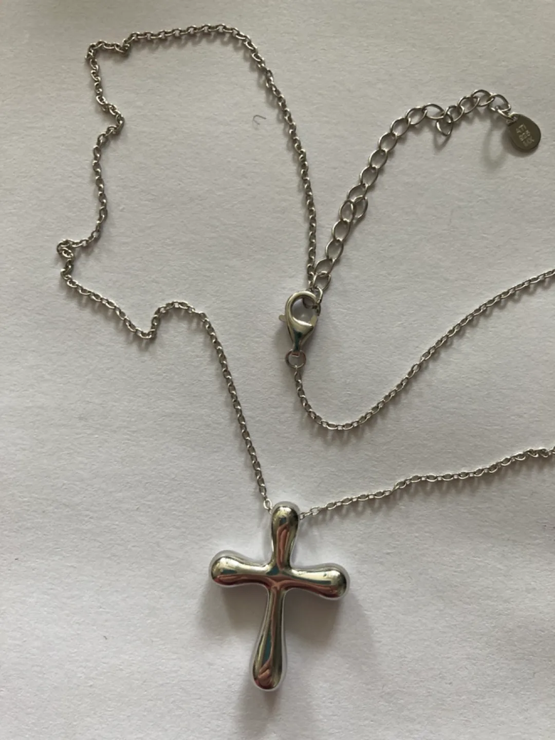 Sterling Silver Cross Necklace - New image indicator(2)