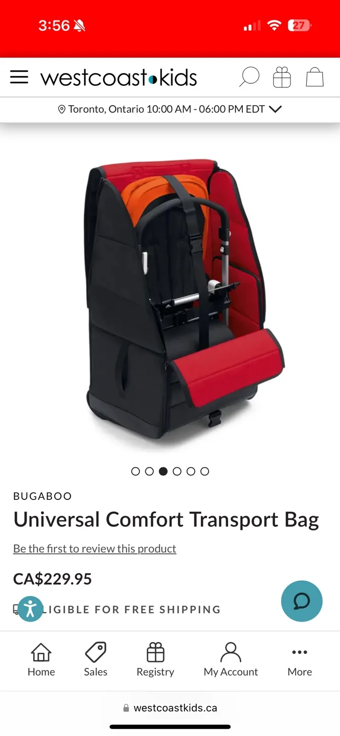 Bugaboo Universal Comfort Transport Bag - Brand New image indicator(2)