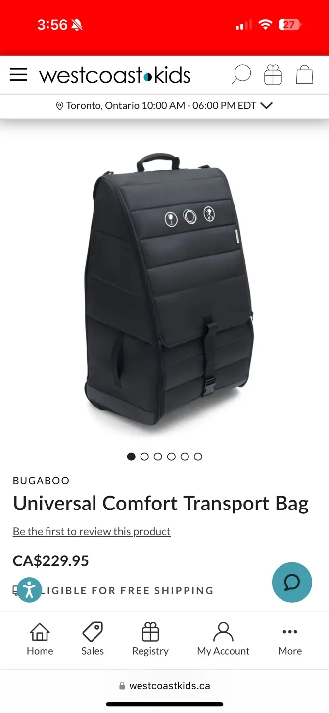 Bugaboo Universal Comfort Transport Bag - Brand New image indicator(3)