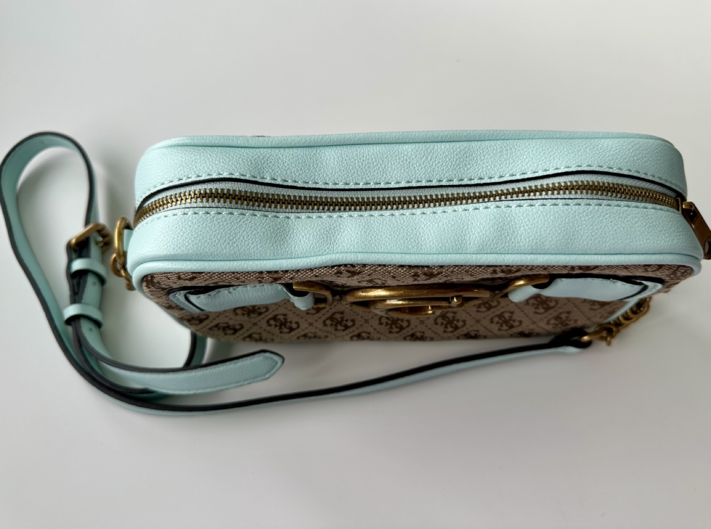 Guess crossbody bag mint green and brown - photo 2