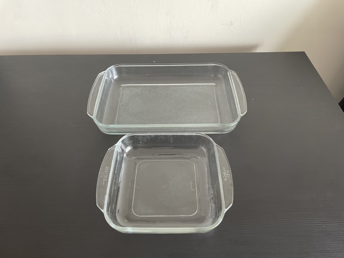 Two Pyrex Glass Baking Dishes