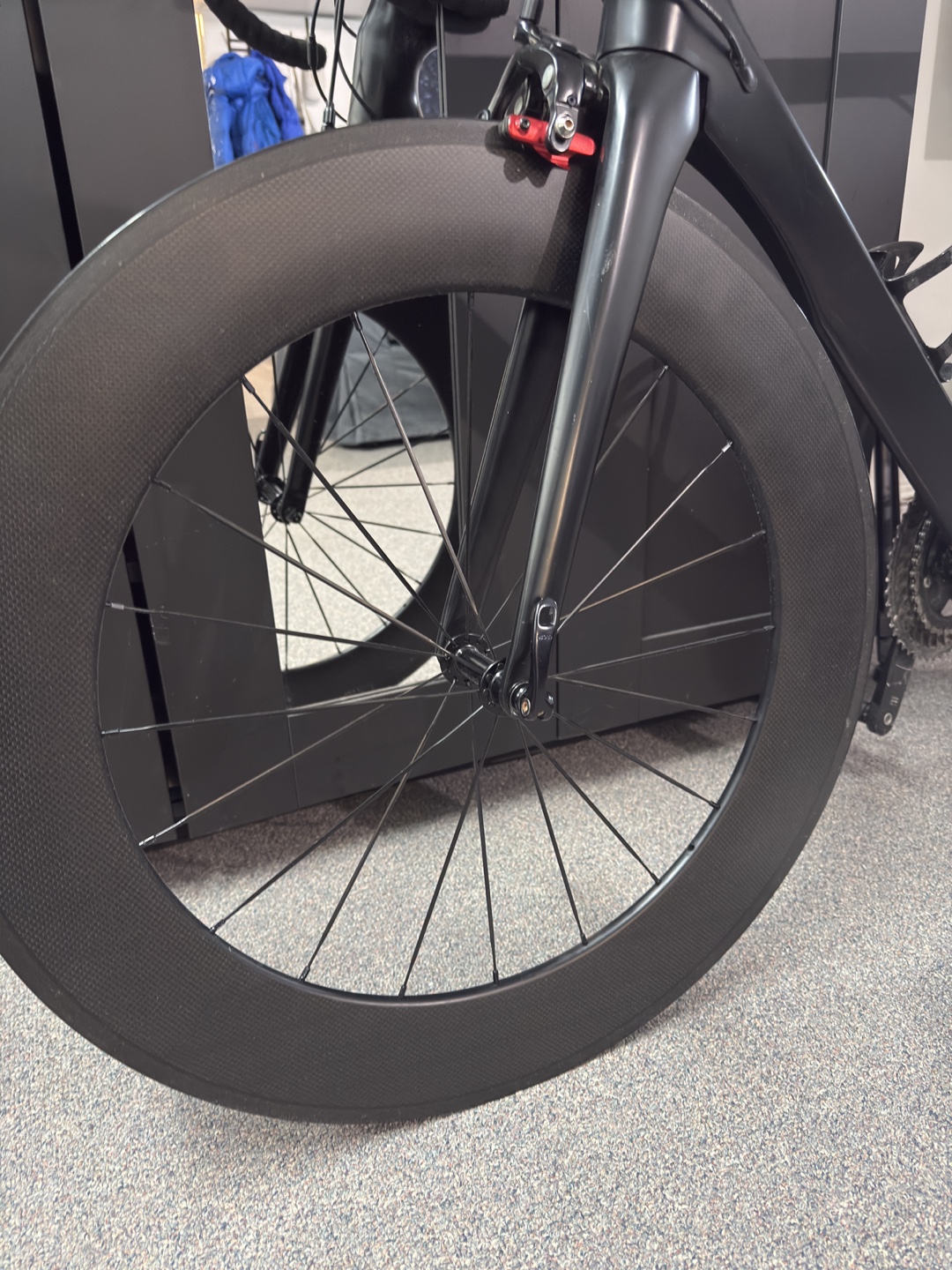 88mm full Carbon Fiber bike wheel (front) - photo 3