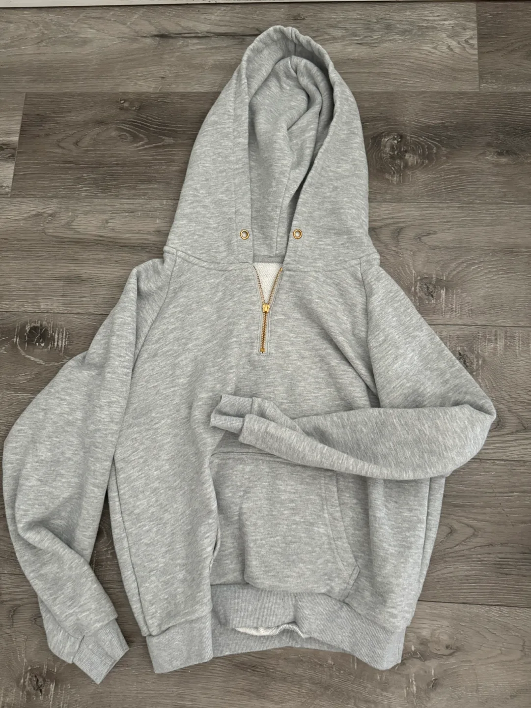 Grey Half-Zip Hoodie thumbnail
