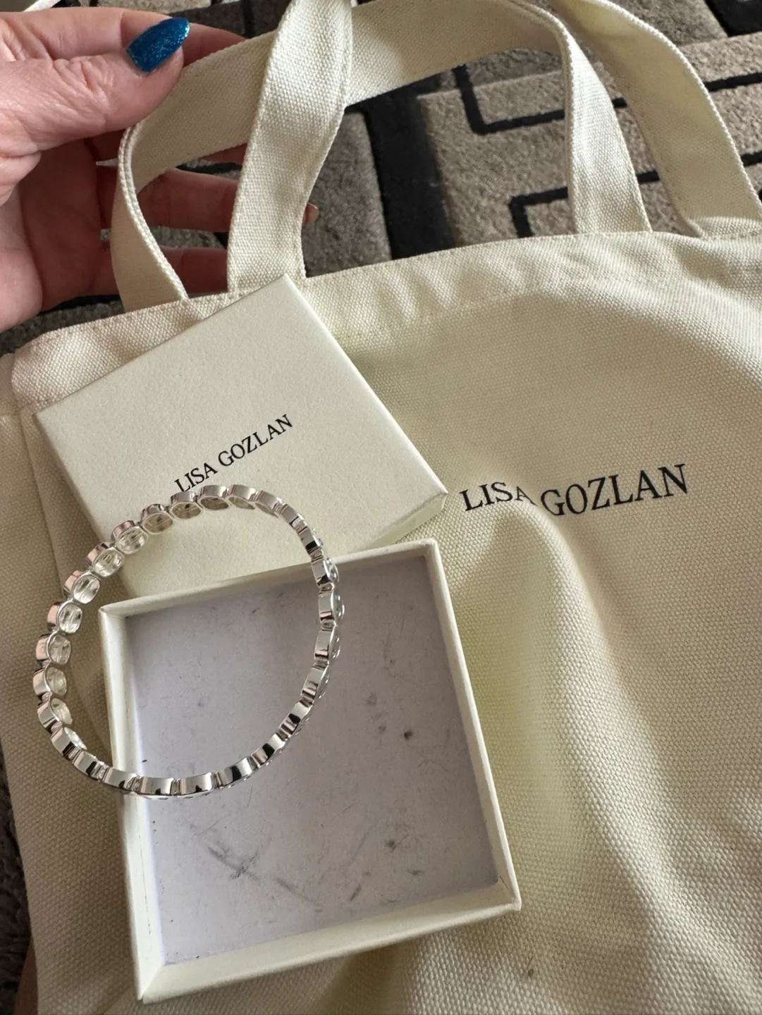 Lisa Gozlan Smiley Face Bracelet thumbnail
