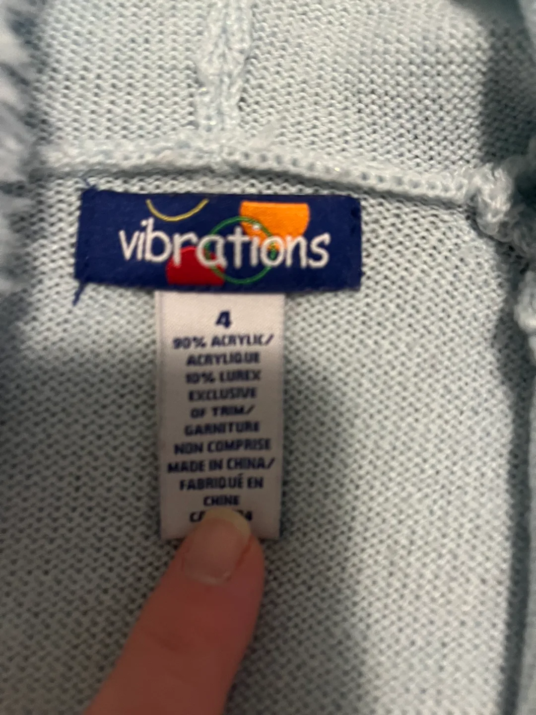 Girls' Size 4 Little Lass & Vibrations Hooded Sweaters image indicator(3)