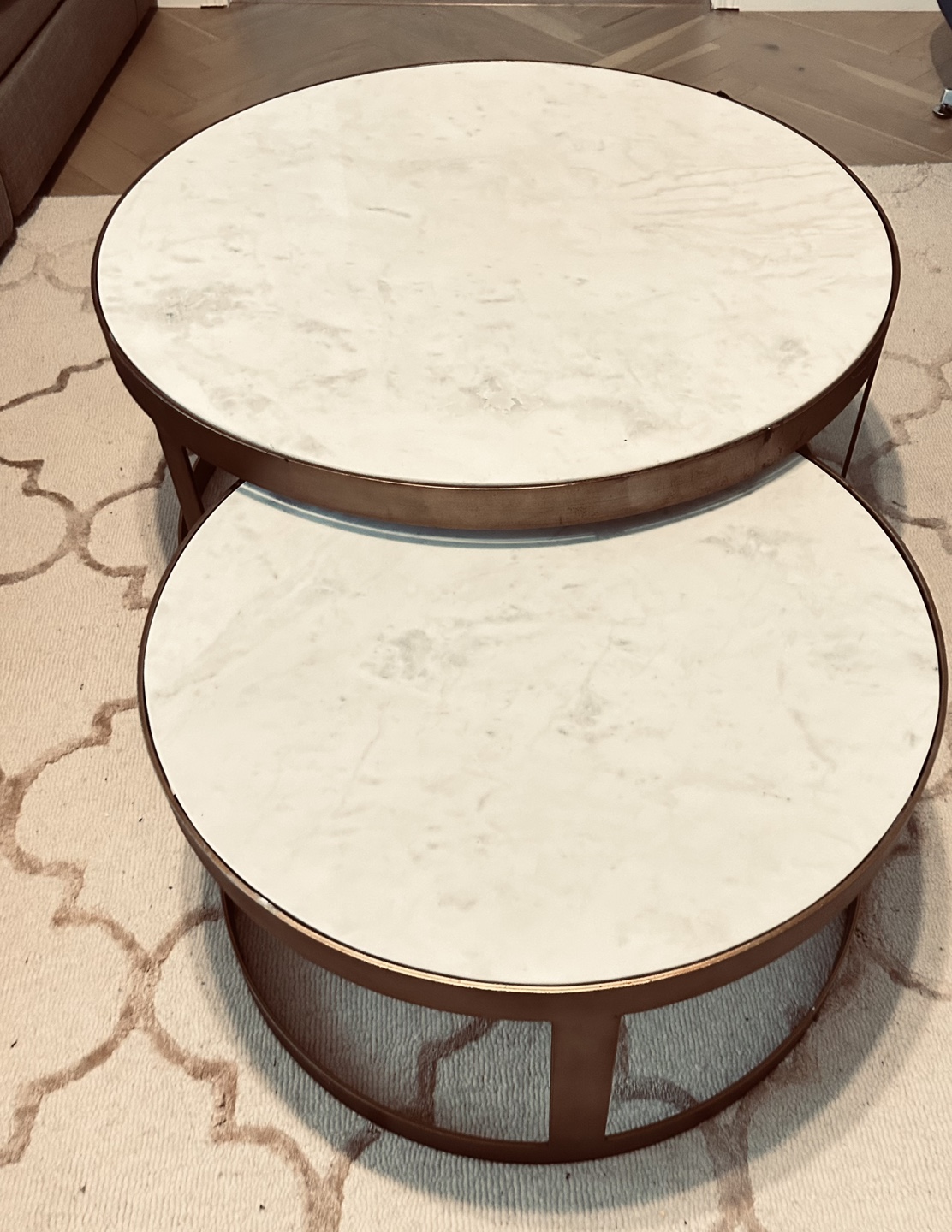 Round Marble Nest of Tables