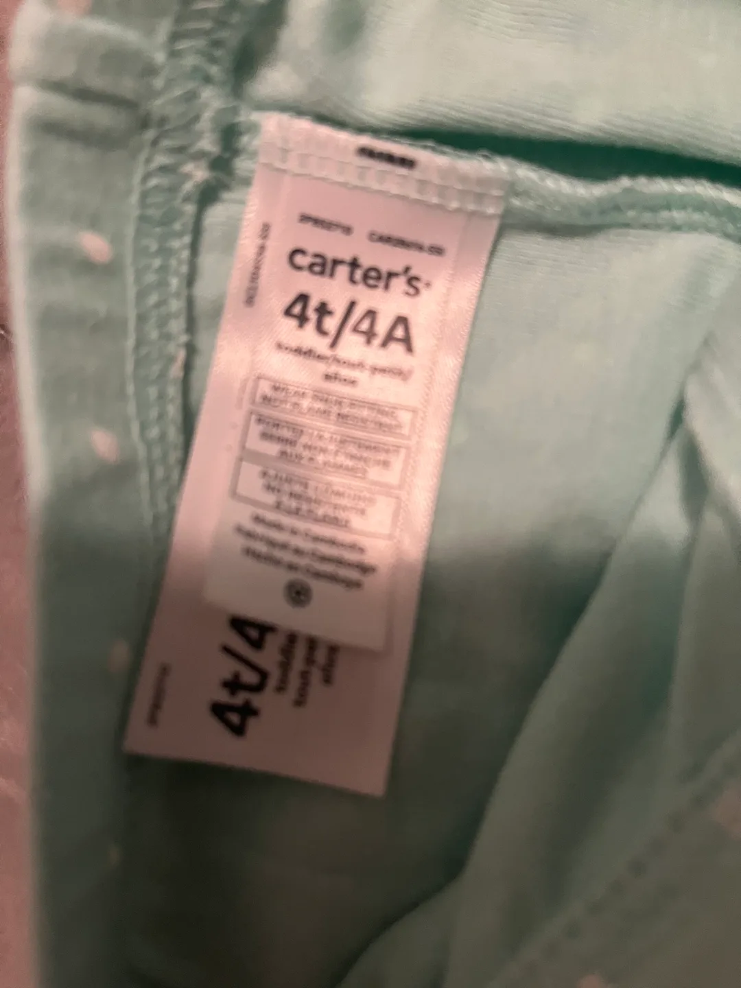 Carter's 4T/4A Girls' Pajamas - Bundle of 5 image indicator(4)