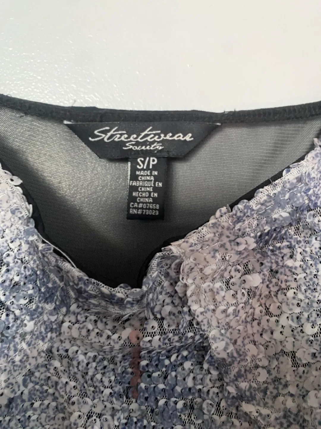 Beaded & Tulle Mini Dress - Size Small image indicator(3)