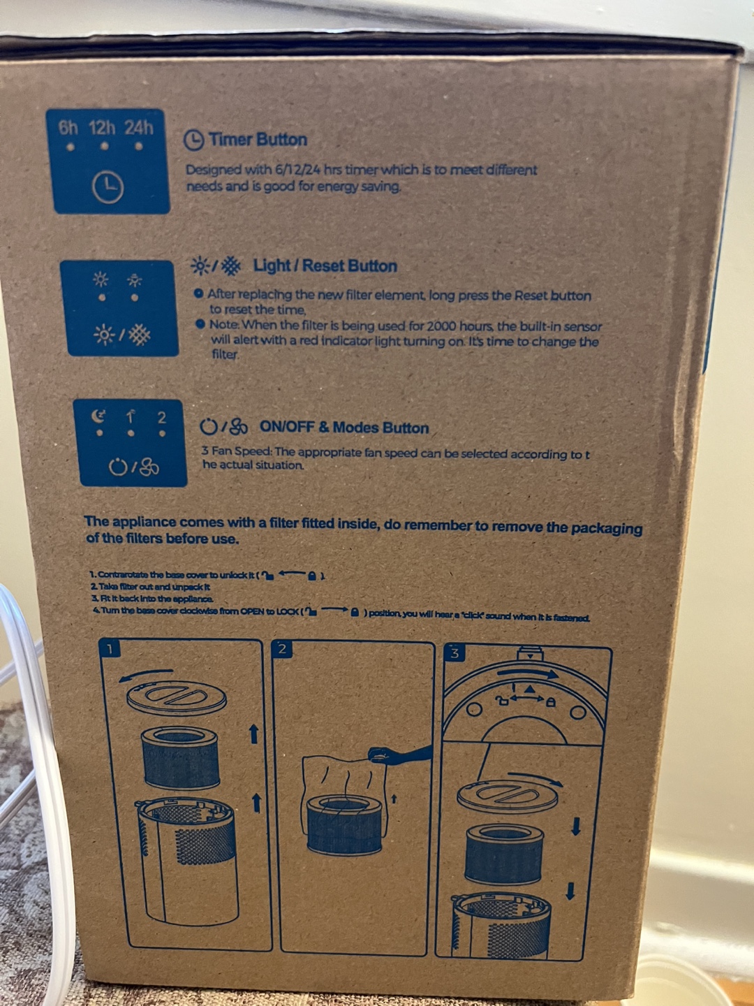 Aroeve MK01 True HEPA Air Purifier - photo 5