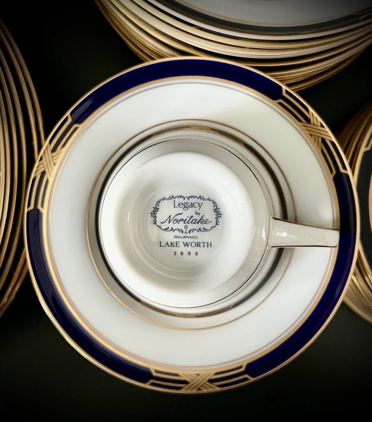 Rare Noritake Legacy Lake Worth China 13 Settings image indicator(2)