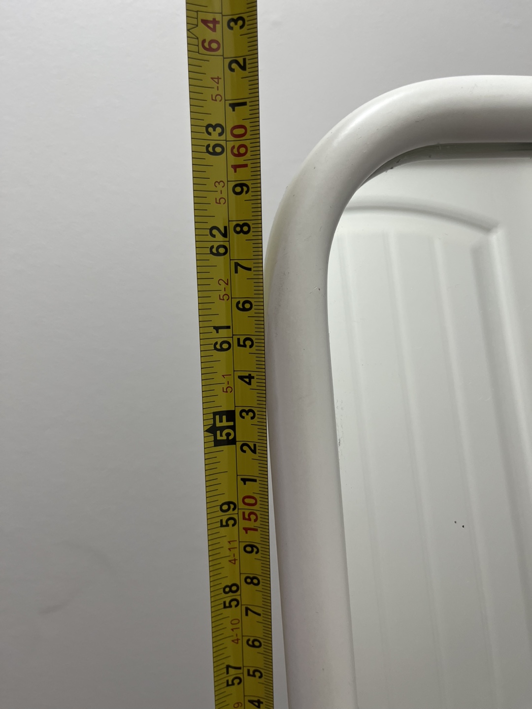 Full Length FreeStanding White Mirror with Hanging Rack - photo 4