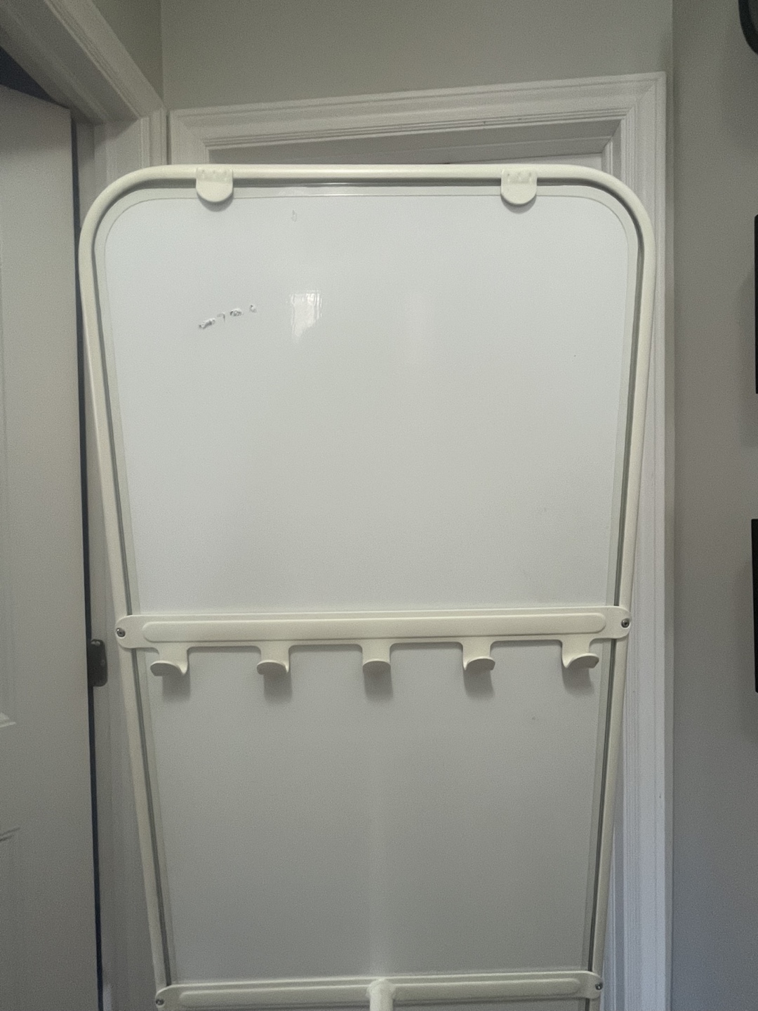 Full Length FreeStanding White Mirror with Hanging Rack - photo 3