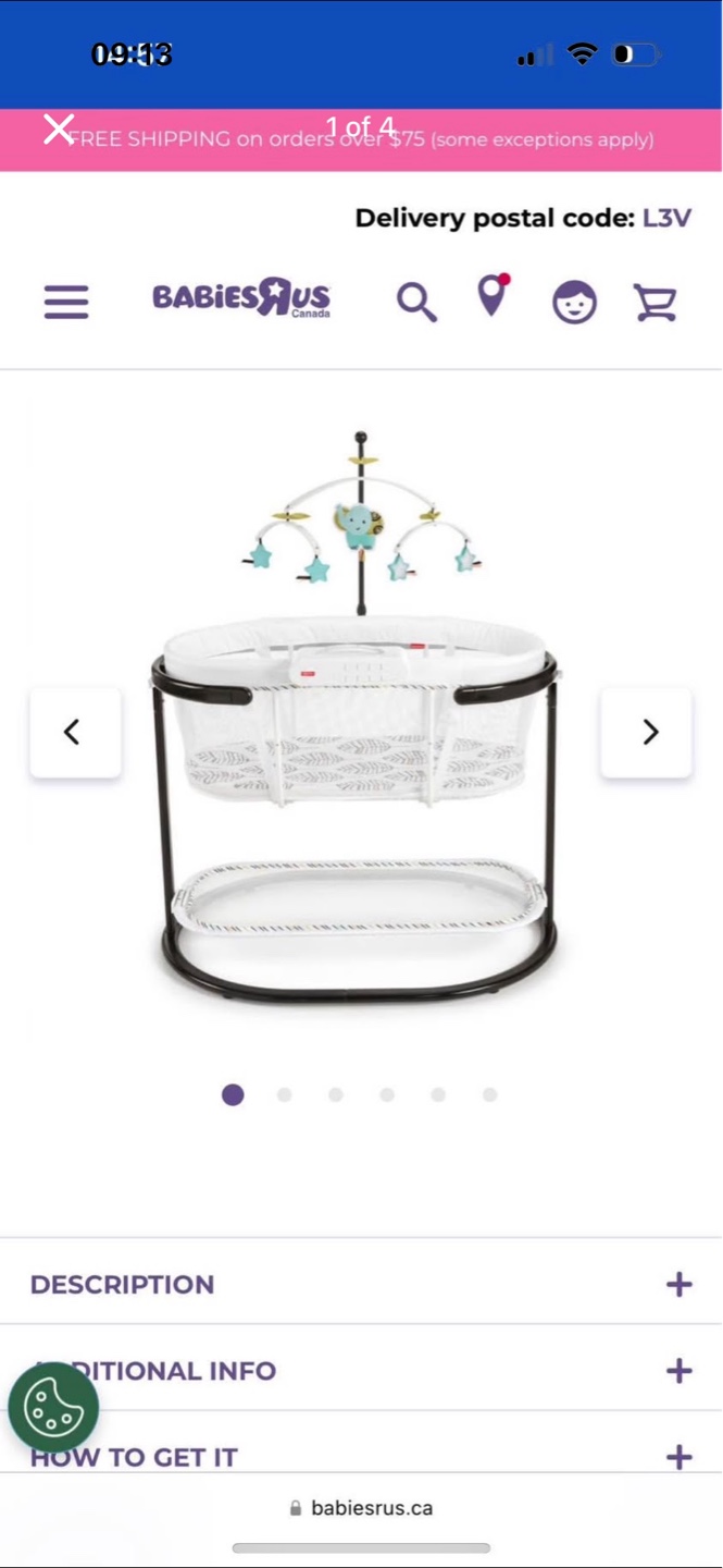 Baby Bassinet with Mobile - photo 3