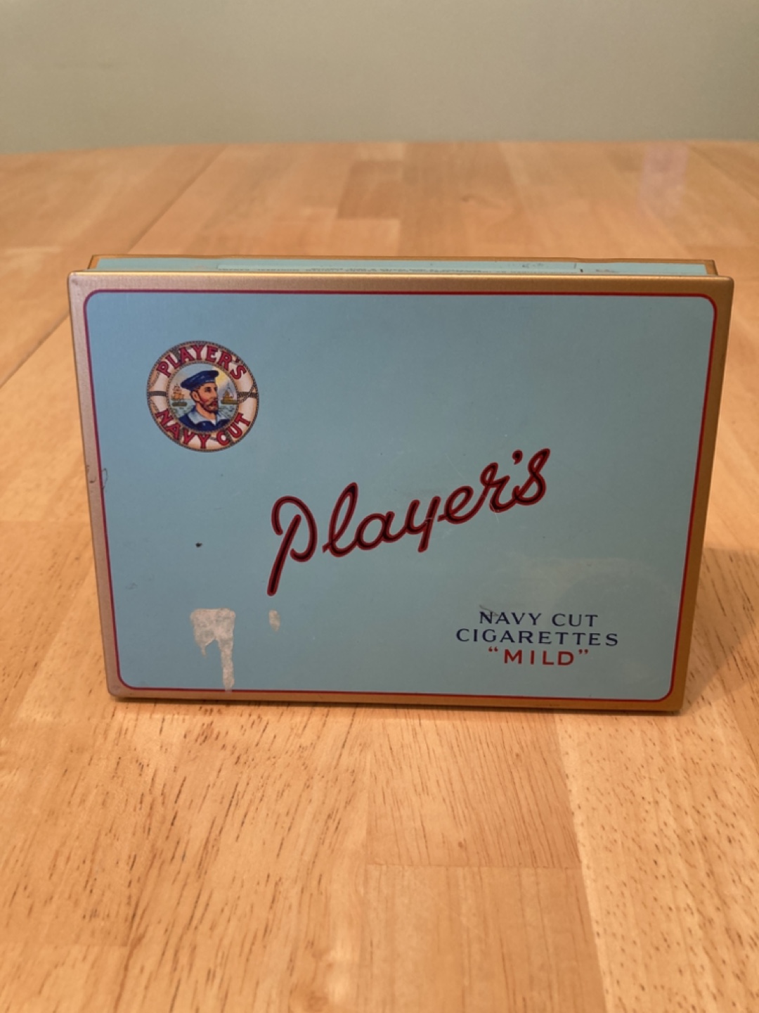 Vintage “Flat 50” cigarette tin (1950’s)