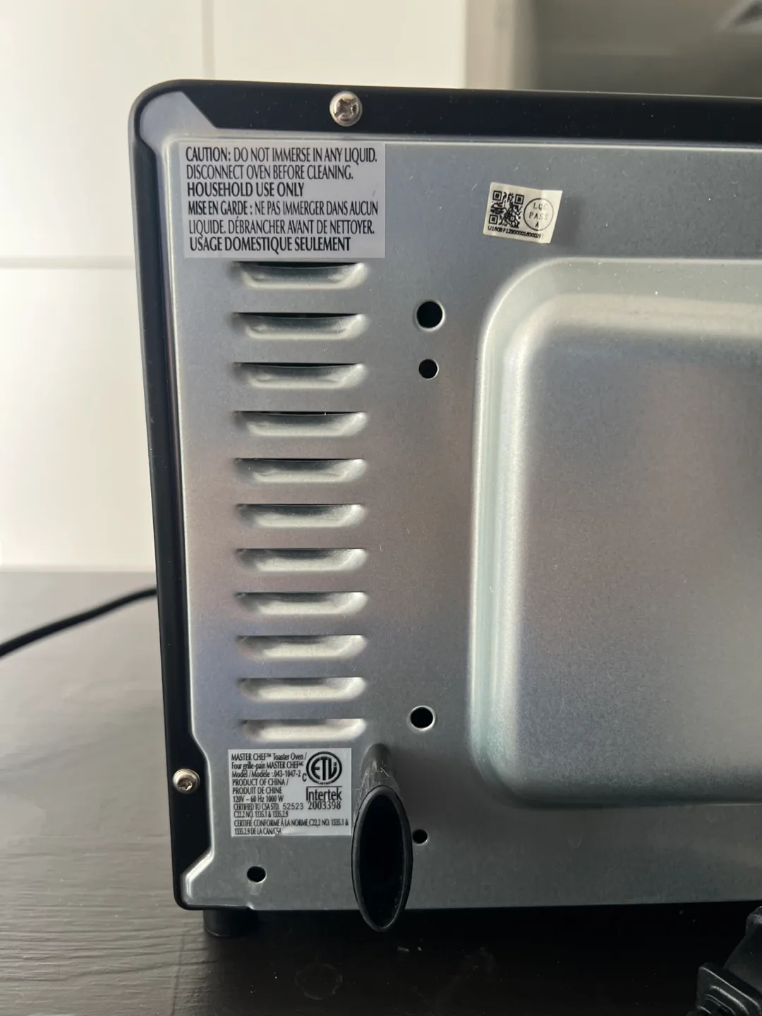 Master Chef Compact Toaster Oven image indicator(4)