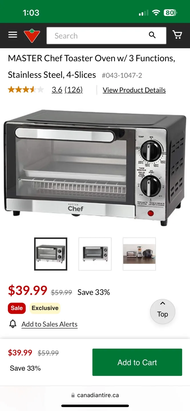 Master Chef Compact Toaster Oven image indicator(6)