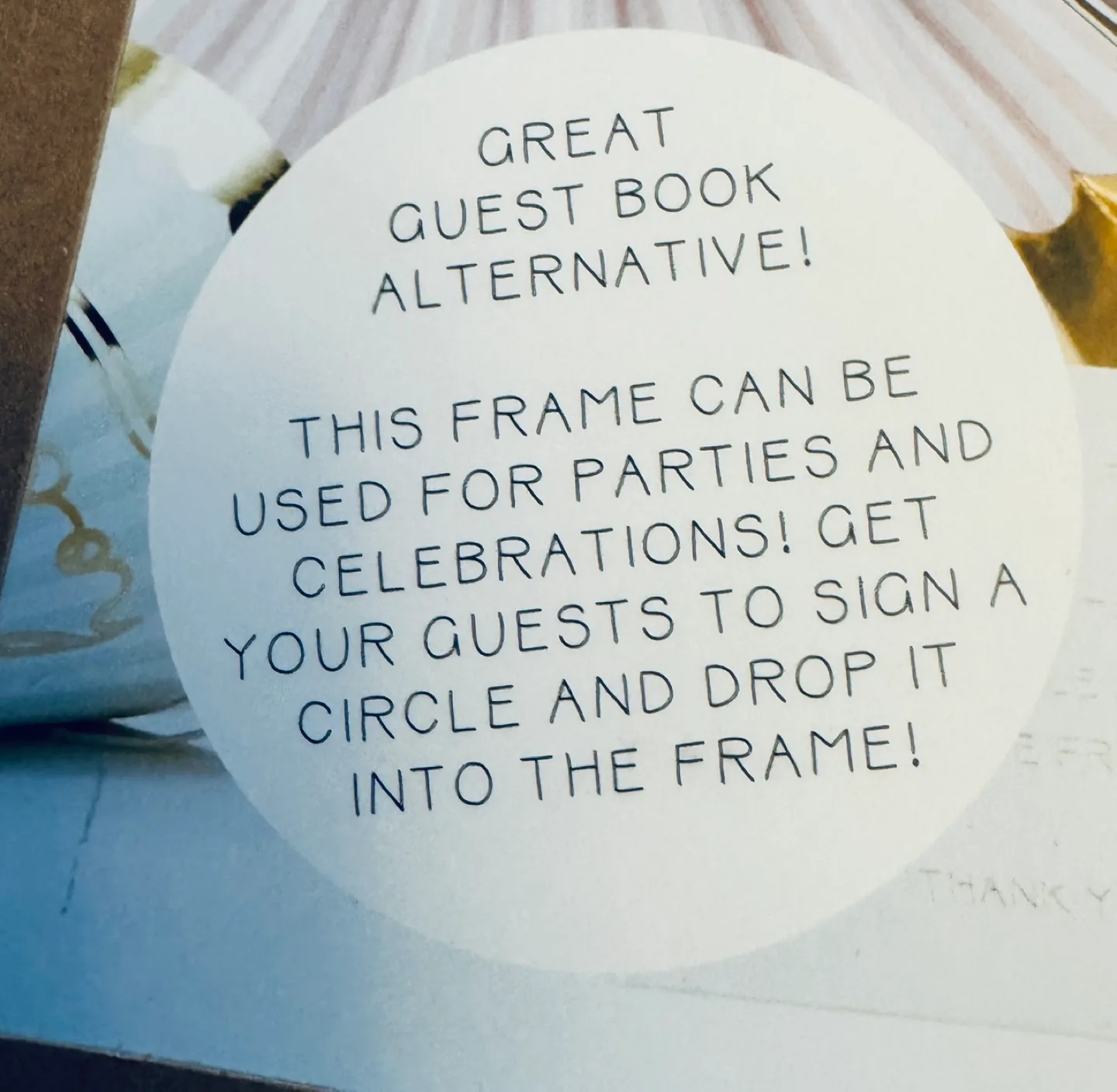 💍 NEW Ginger Ray Drop Top Wedding Frame Guest Book image indicator(4)