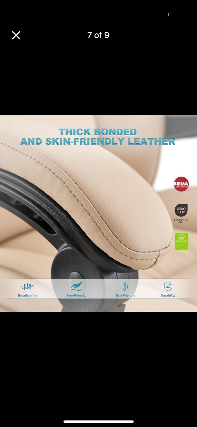 COLAMY Ergonomic Office Chair - Ivory - photo 2