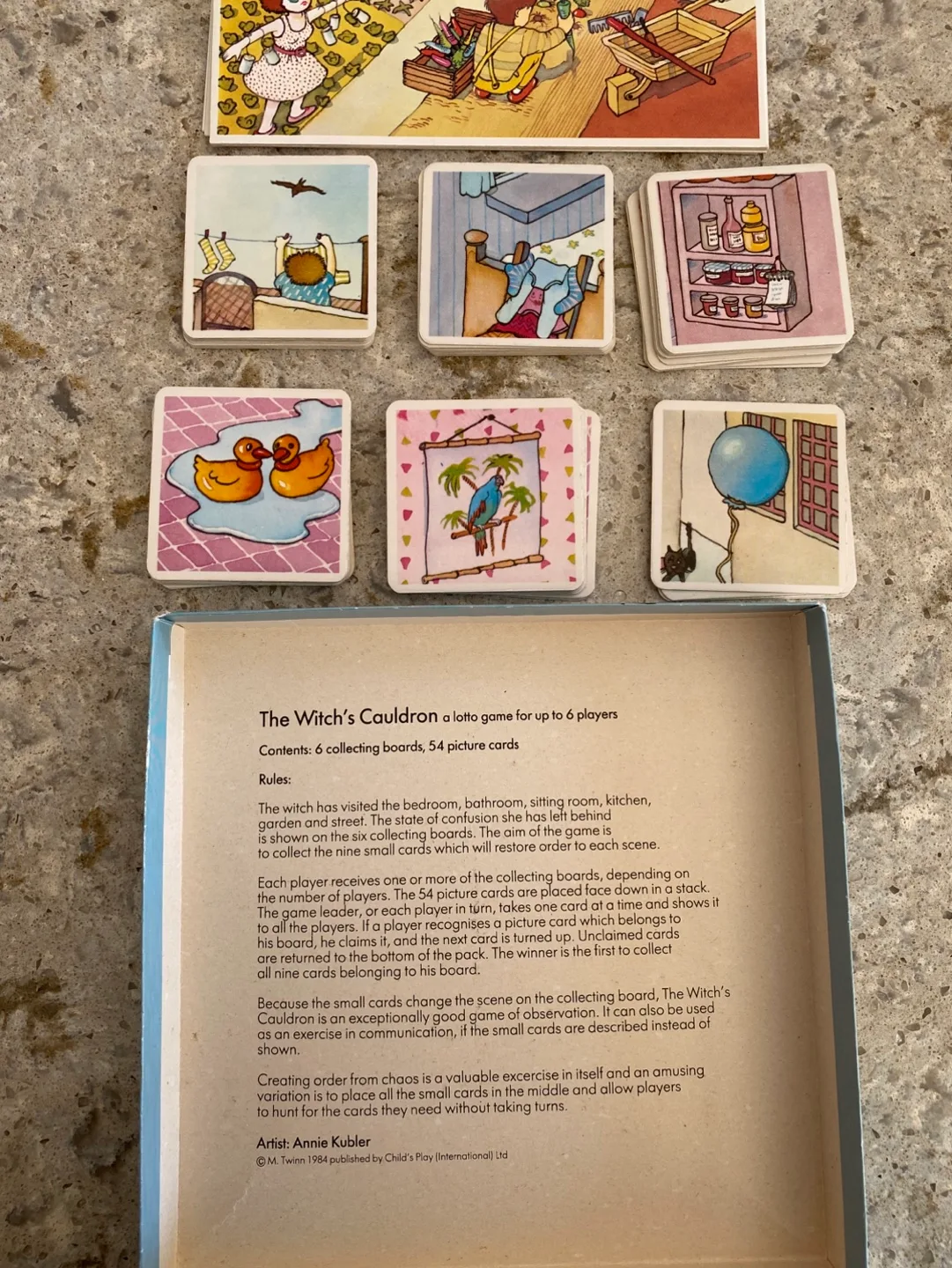 Vintage The Witch's Cauldron Card Game by Annie Kubler image indicator(2)