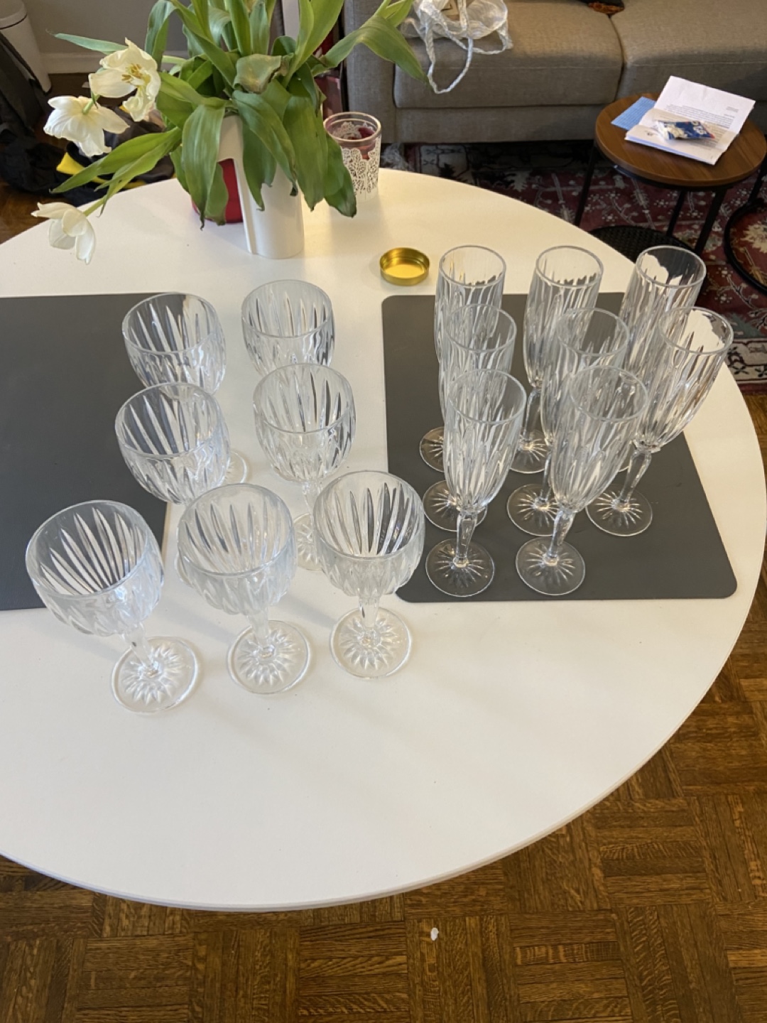 Set of 15 Crystal Wine Glasses & Champagne Flutes - photo 2