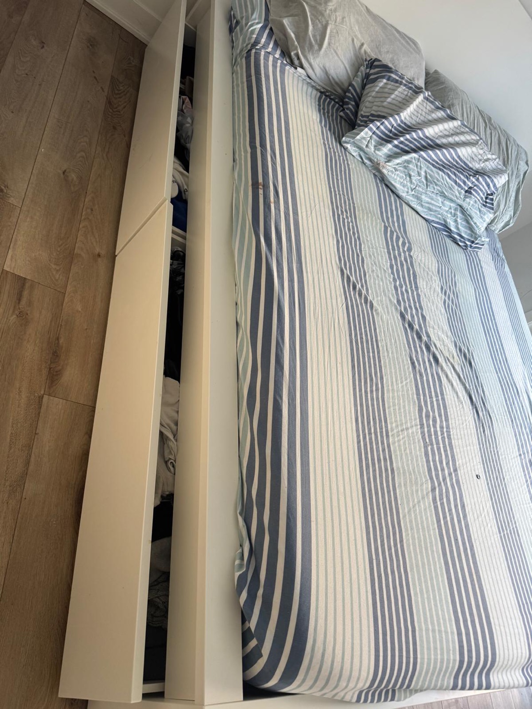 IKEA MALM White Queen Bed Frame with Storage - photo 3