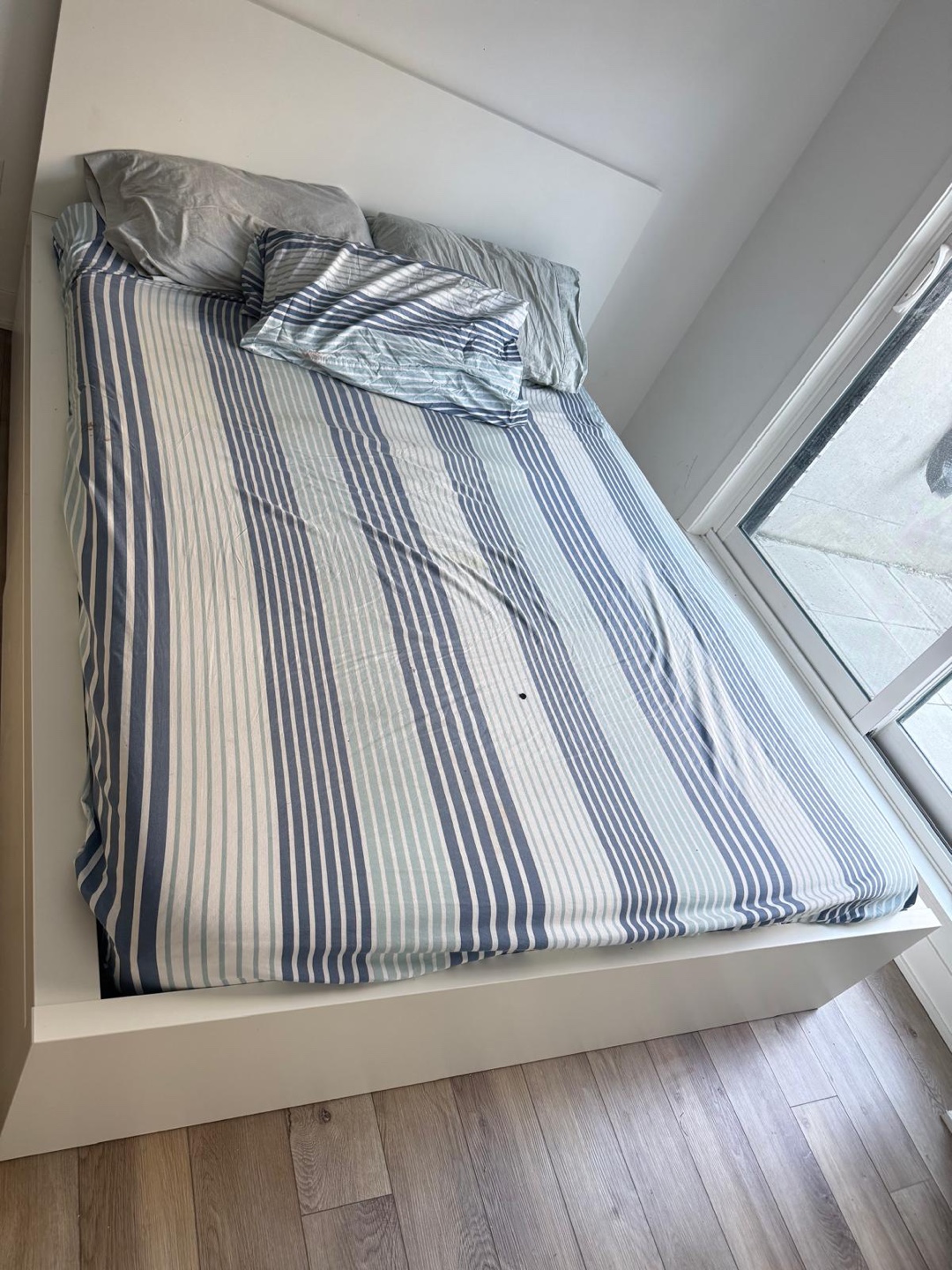 IKEA MALM White Queen Bed Frame with Storage