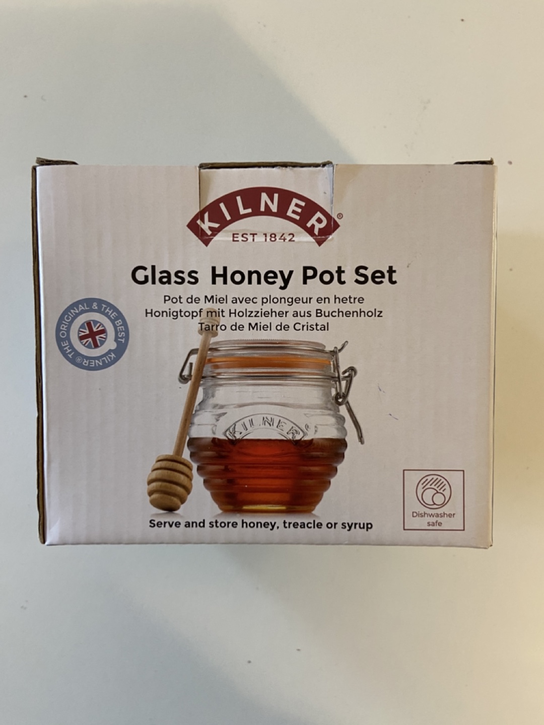Kilner Glass Honey Pot Set with Wooden Dipper - photo 2
