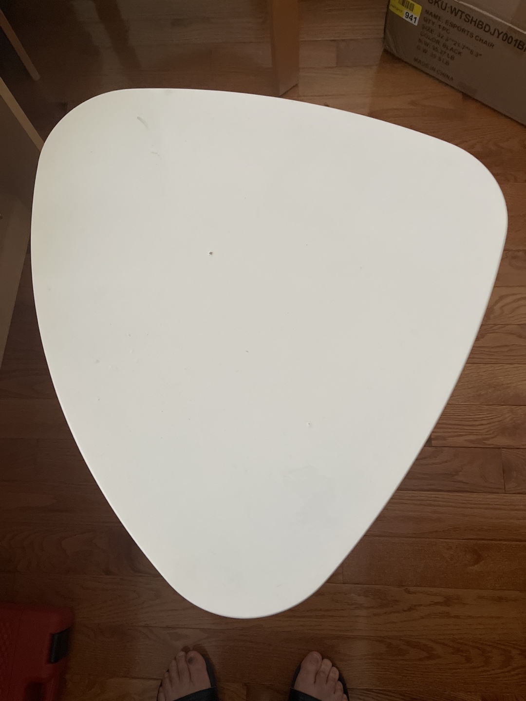 💚 White Adjustable Height Side Table from IKEA - photo 2