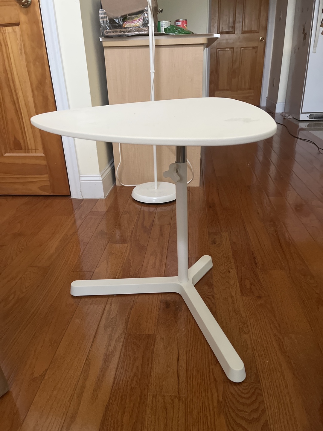 💚 White Adjustable Height Side Table from IKEA