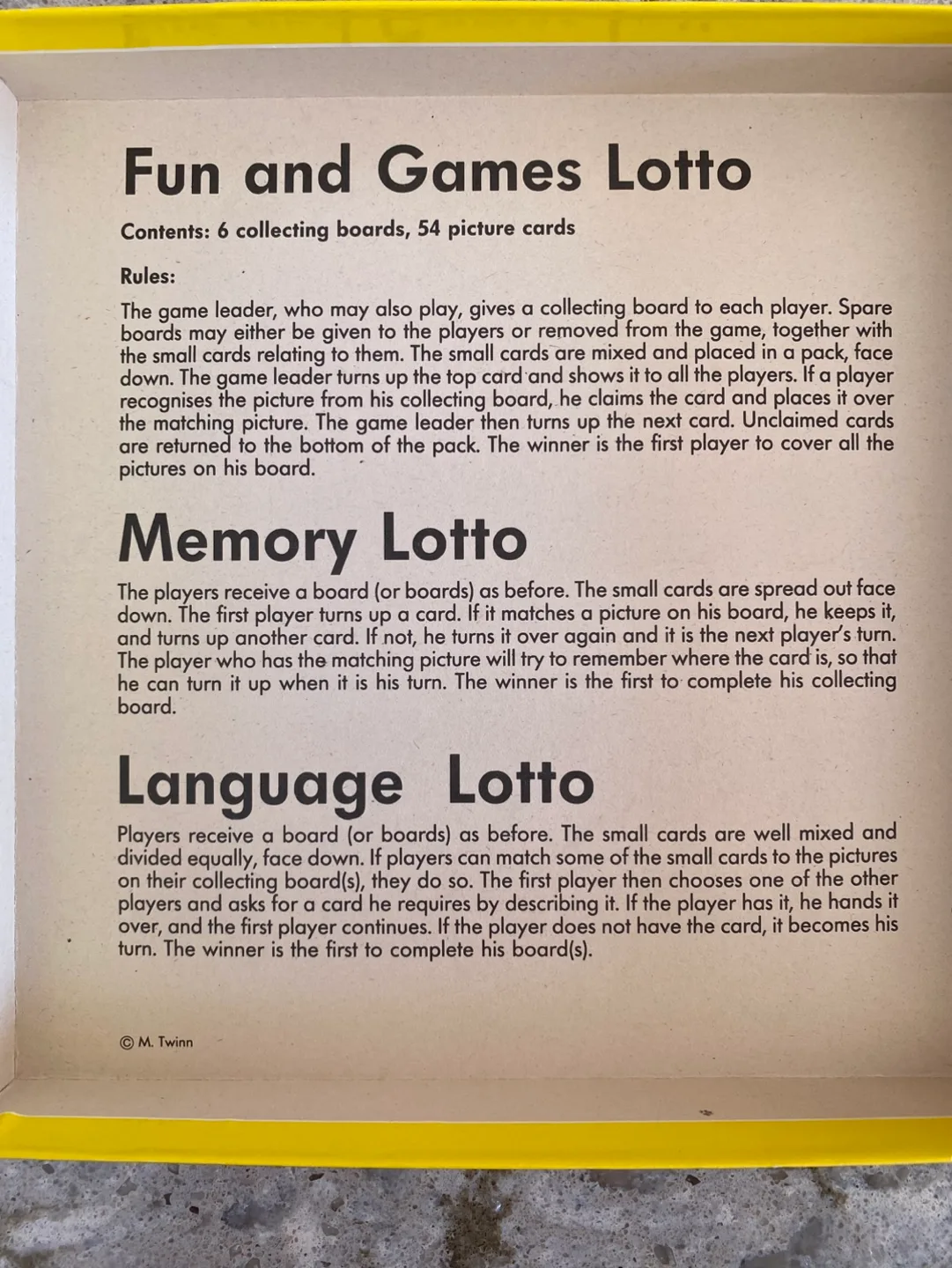 Vintage Child's Play Fun and Games Lotto Game by Frank Endersby image indicator(4)