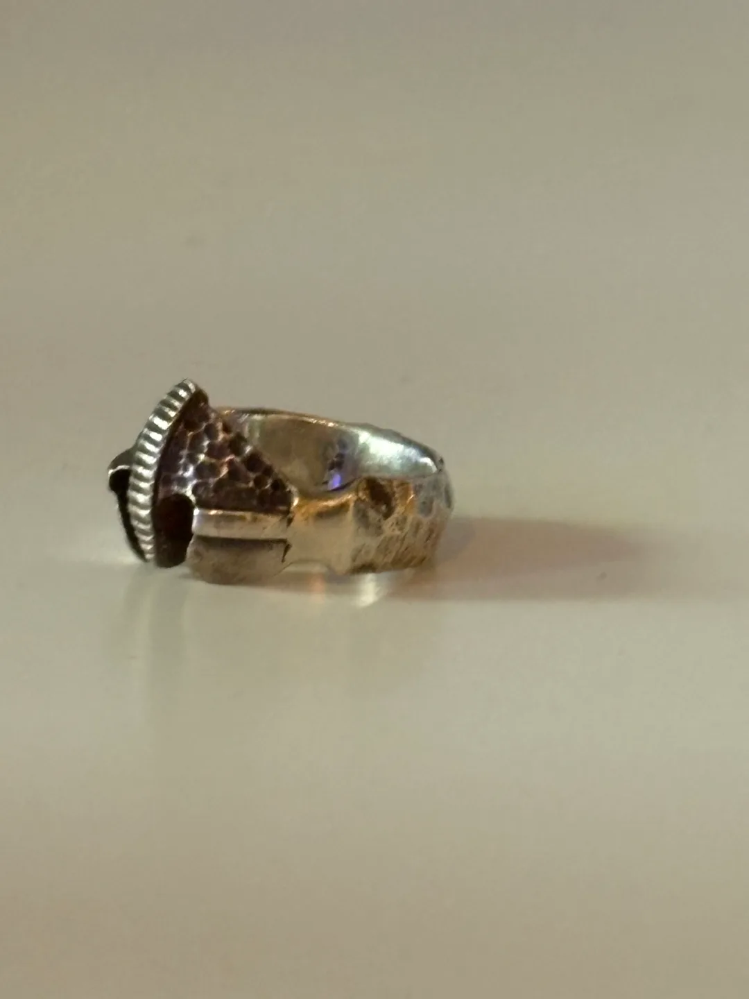 Unique 925 Silver Medieval Helmet Custom Ring thumbnail