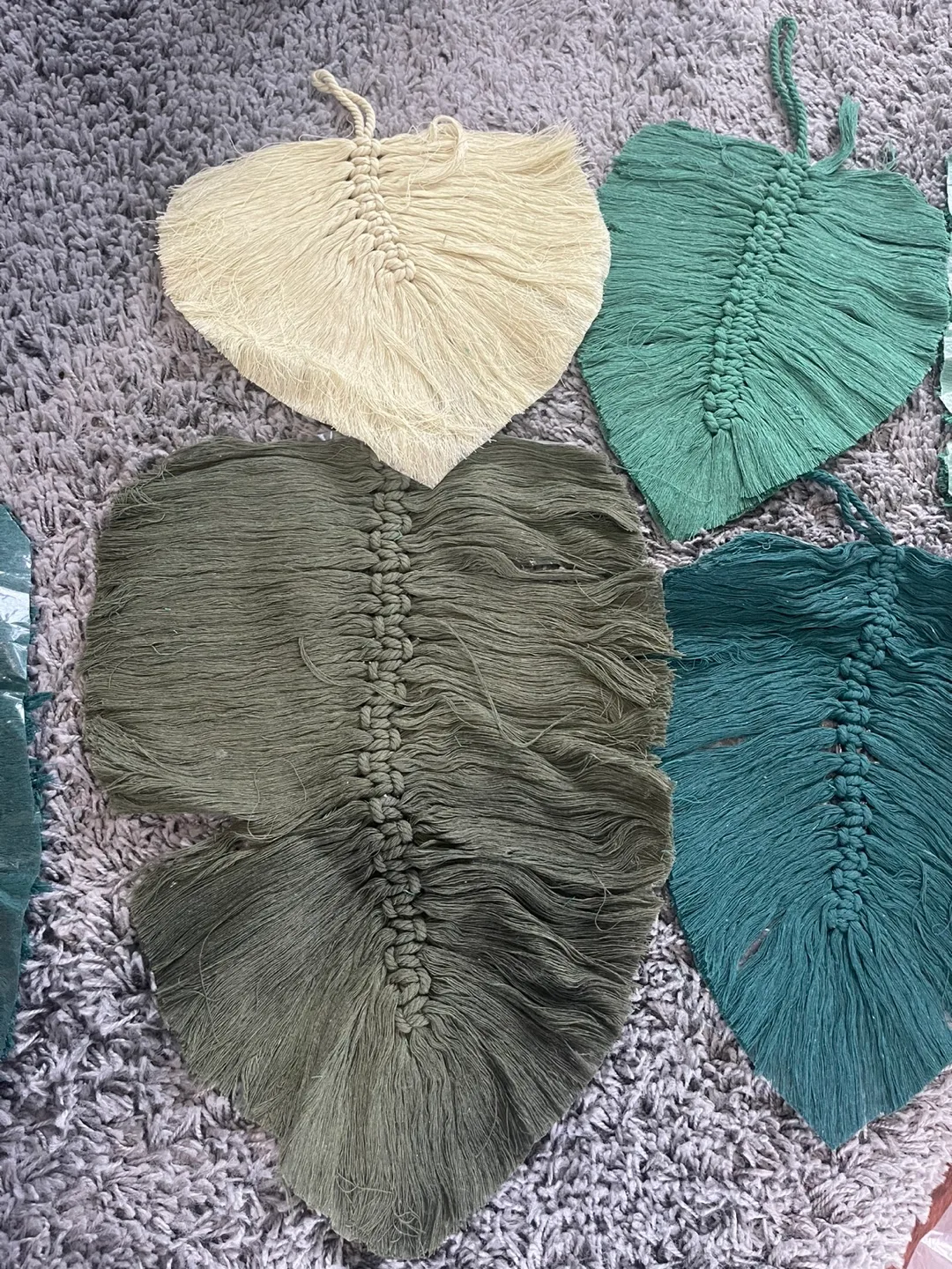 Macrame Leaf Wall Hanging - Set of 6 image indicator(2)