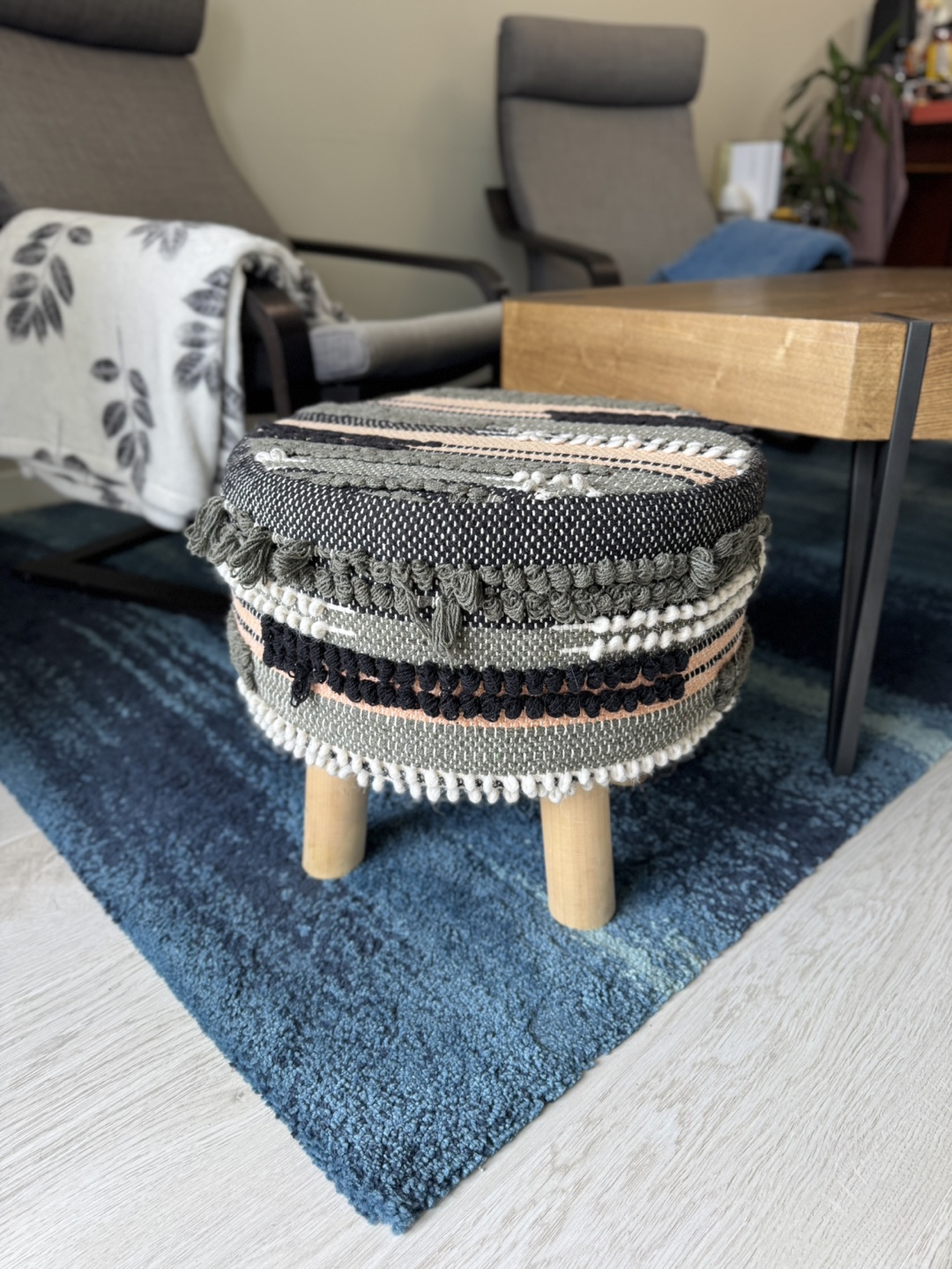 Bohemian Style Woven Footstool - photo 3