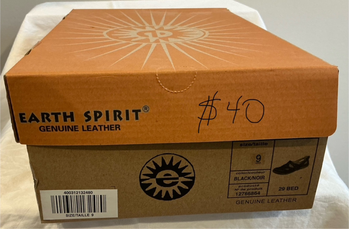 Earth Spirit Women's Black Leather Shoes - Size 9