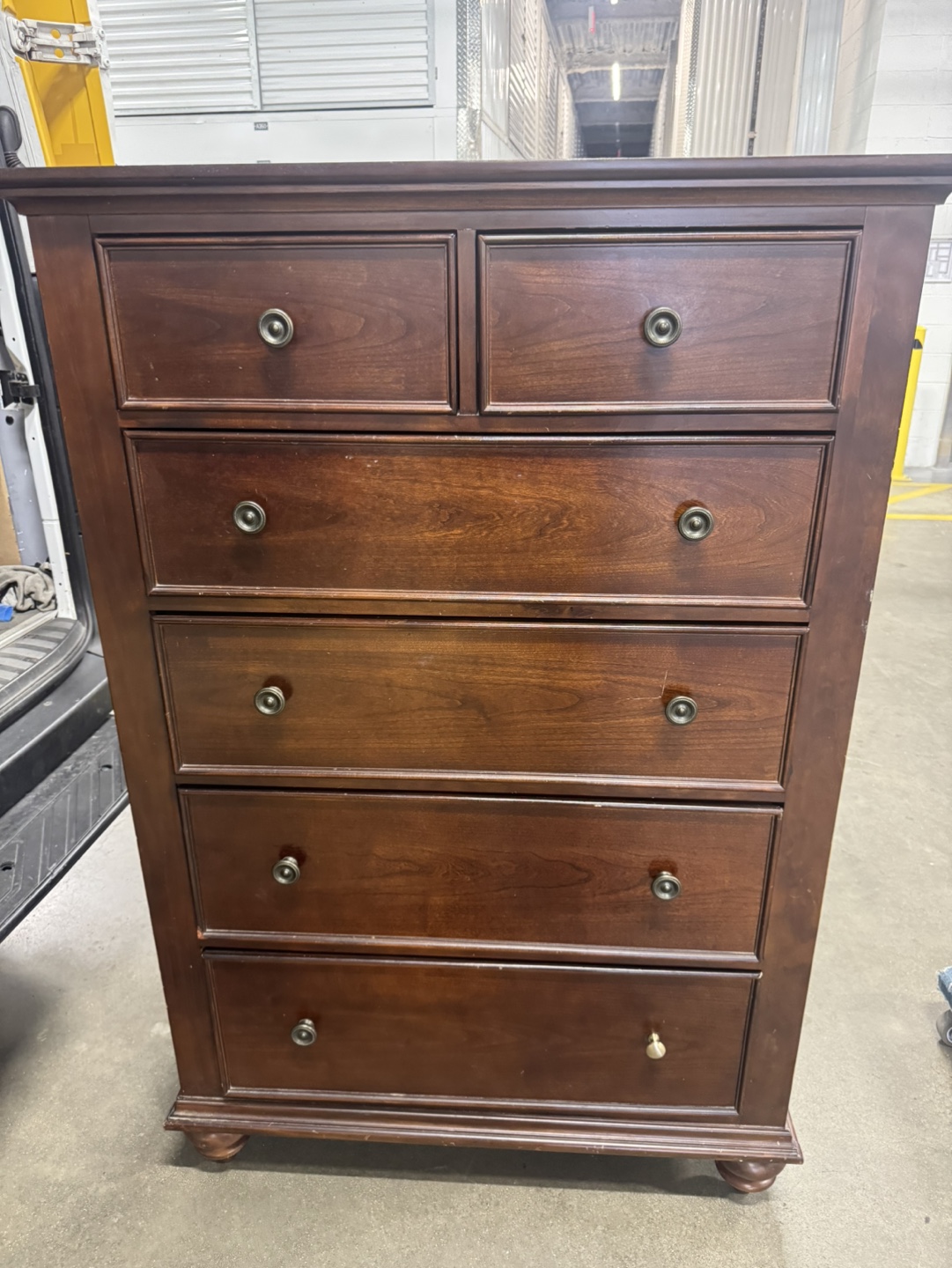 Free delivery Dark Brown Wooden Chest of Drawers