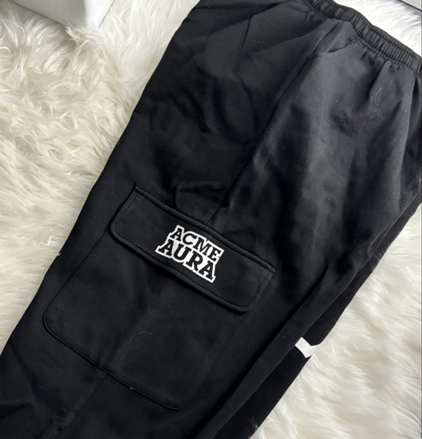 [ACMEAURA] Black Cargo Sweatpants - photo 4
