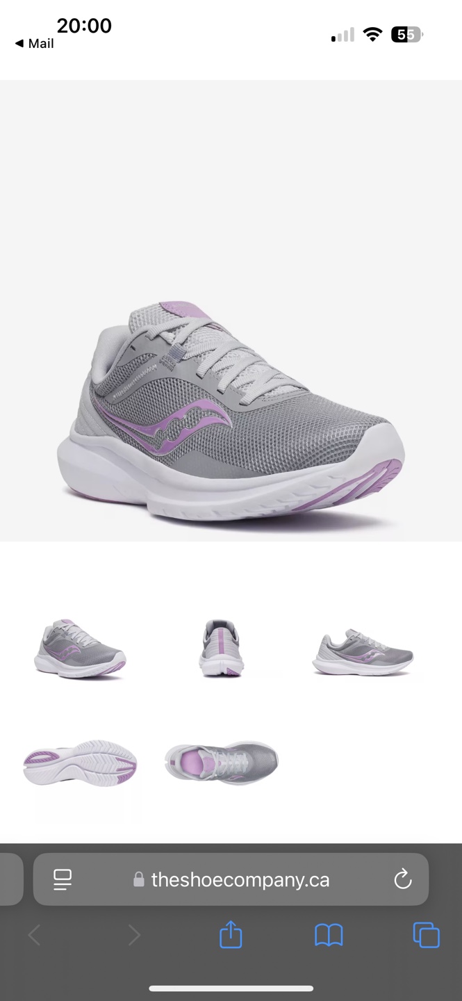 Saucony Women's Cohesion 14 Running Shoes - Grey/Lavender