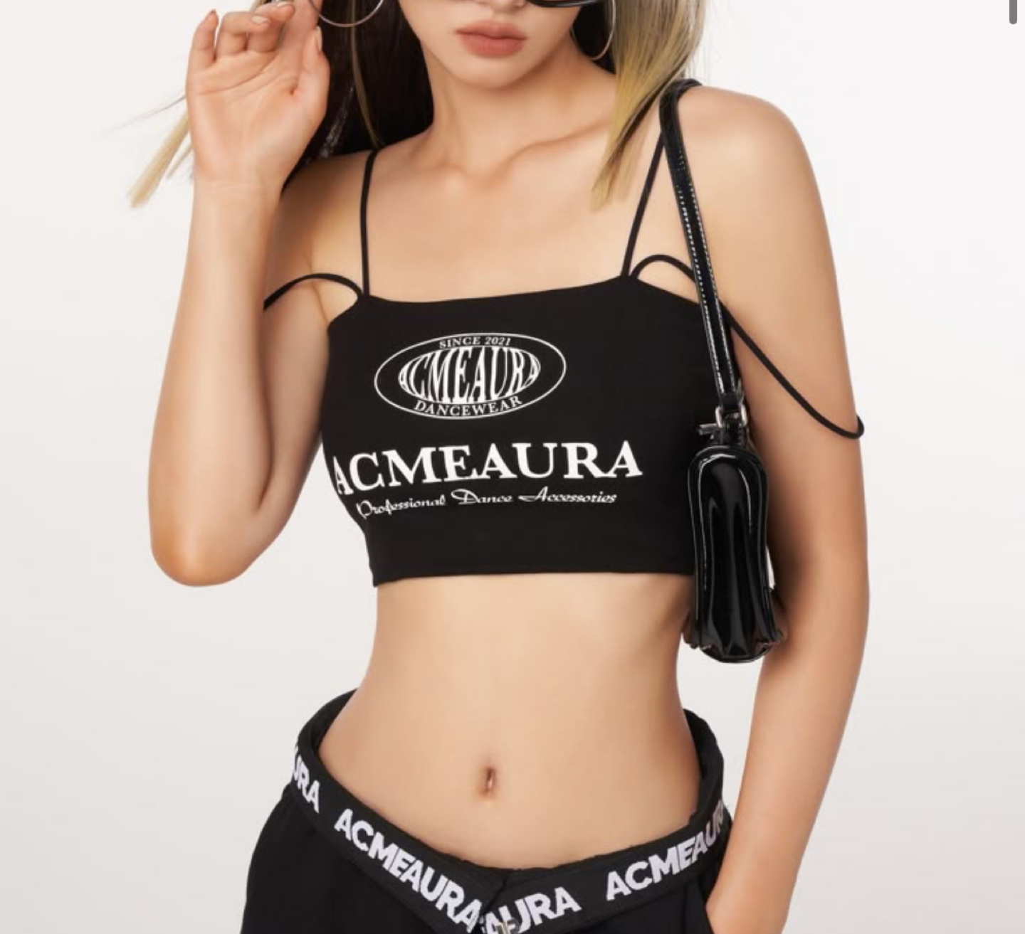 [ACMEAURA] Black Dance Crop Top