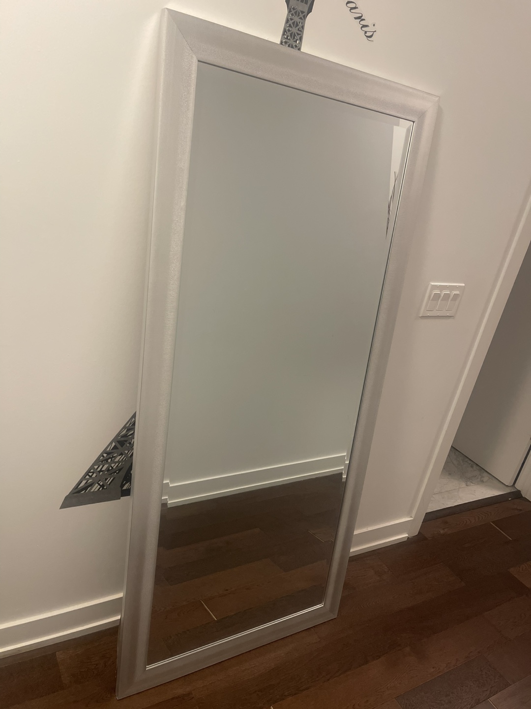 Full-Length Mirror with Silver Frame - photo 3