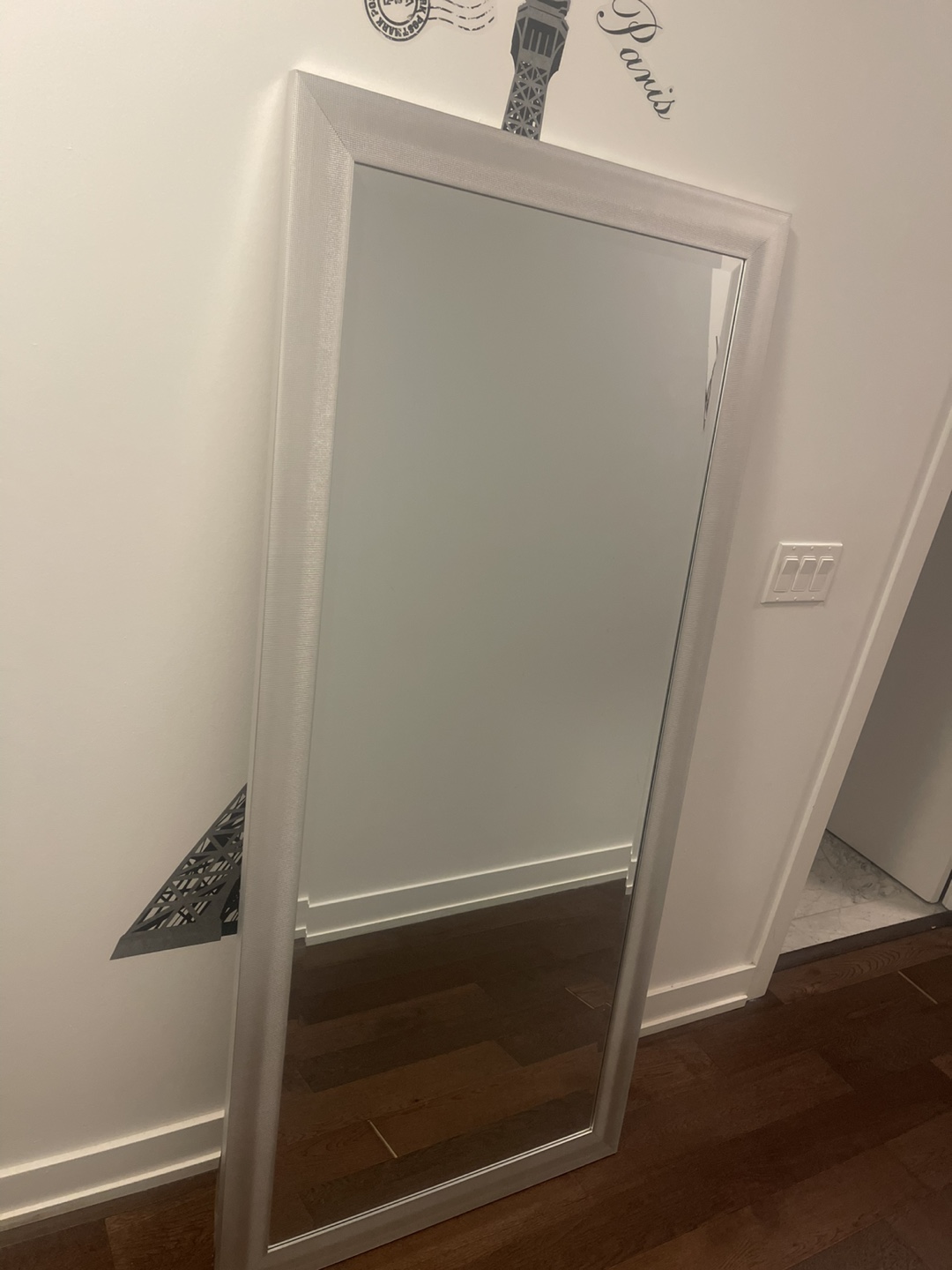 Full-Length Mirror with Silver Frame - photo 2