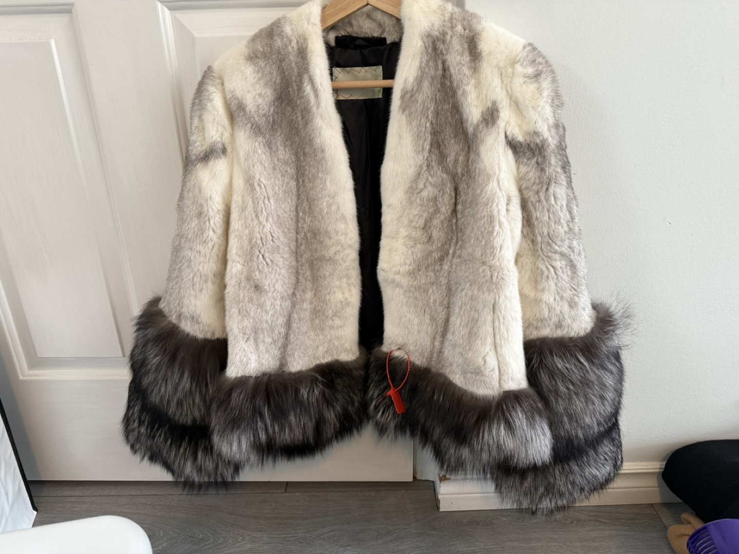 Stunning Rabbit Fur Jacket with Fox Trims - photo 2