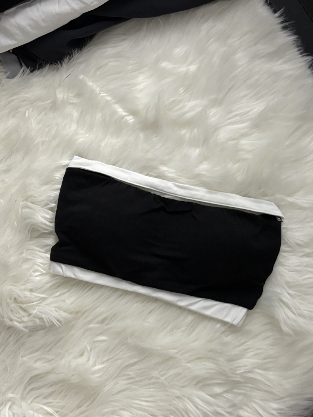 [An’Q] Black and White Tube Top - photo 3