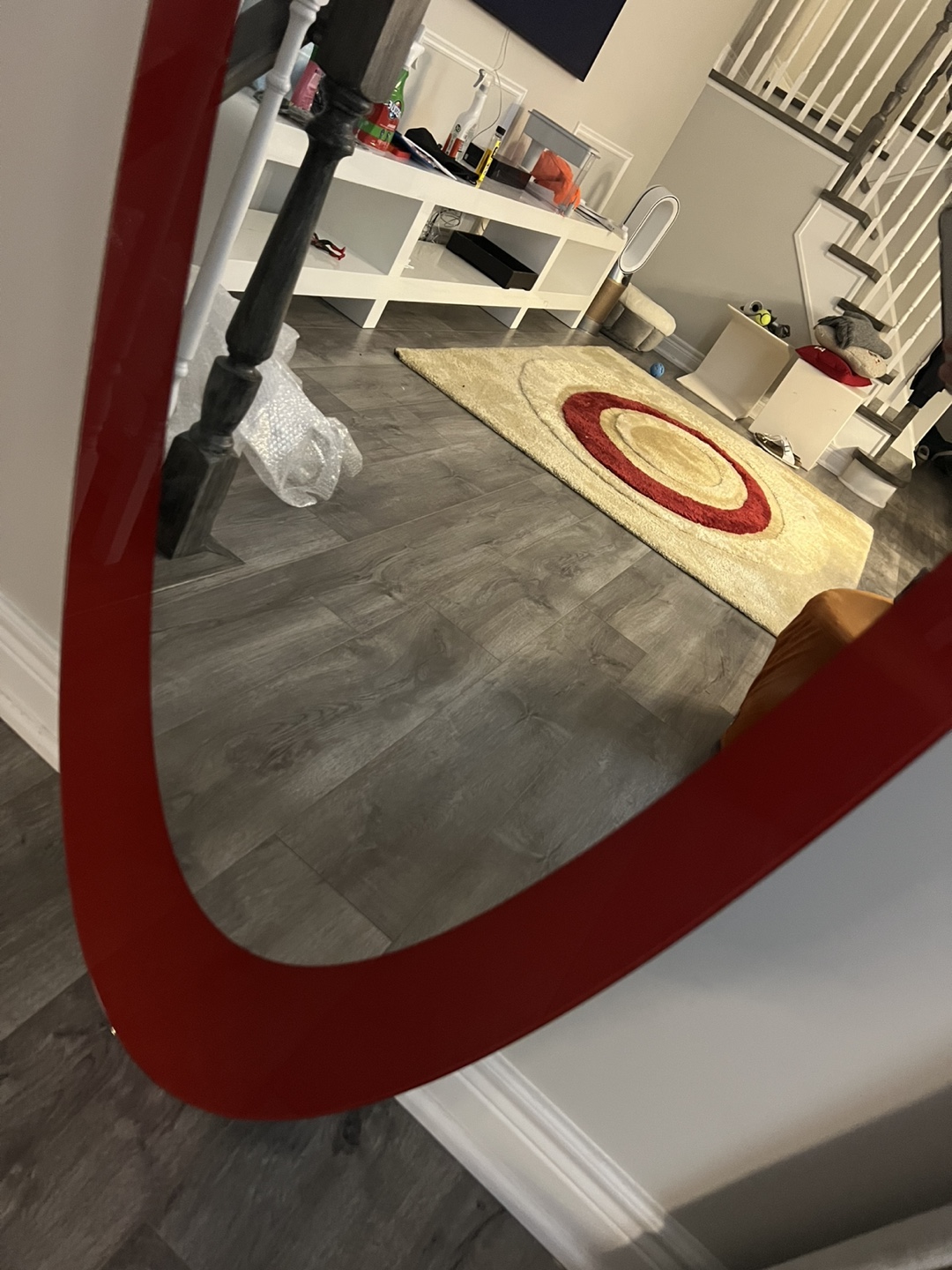 Red Oval Full Length Mirror - photo 4