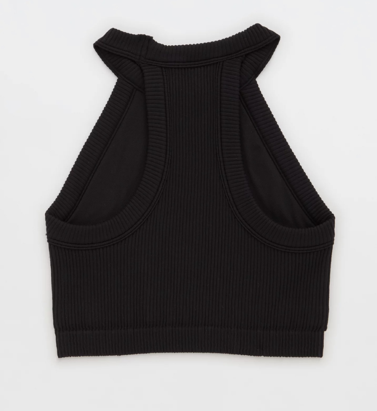 [AERIE] Ribbed Halter Neck Crop Top - Black - photo 2